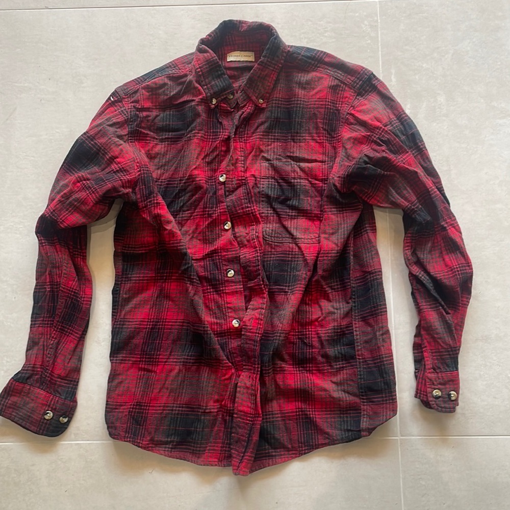 Red and Black plaid flannel